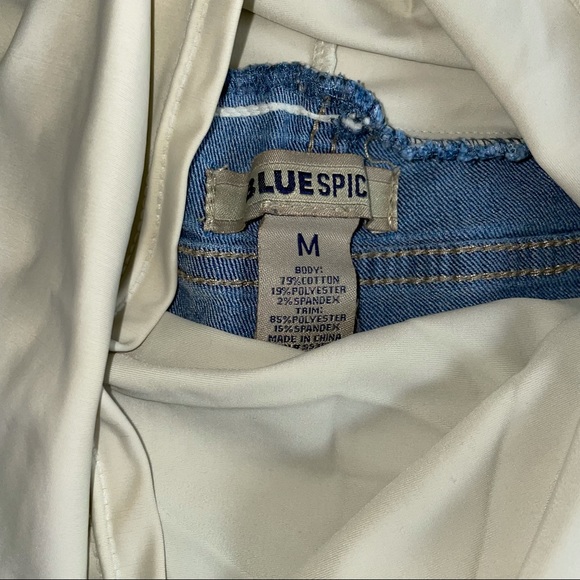 Blue Spice Maternity Shorts - Picture 2 of 2